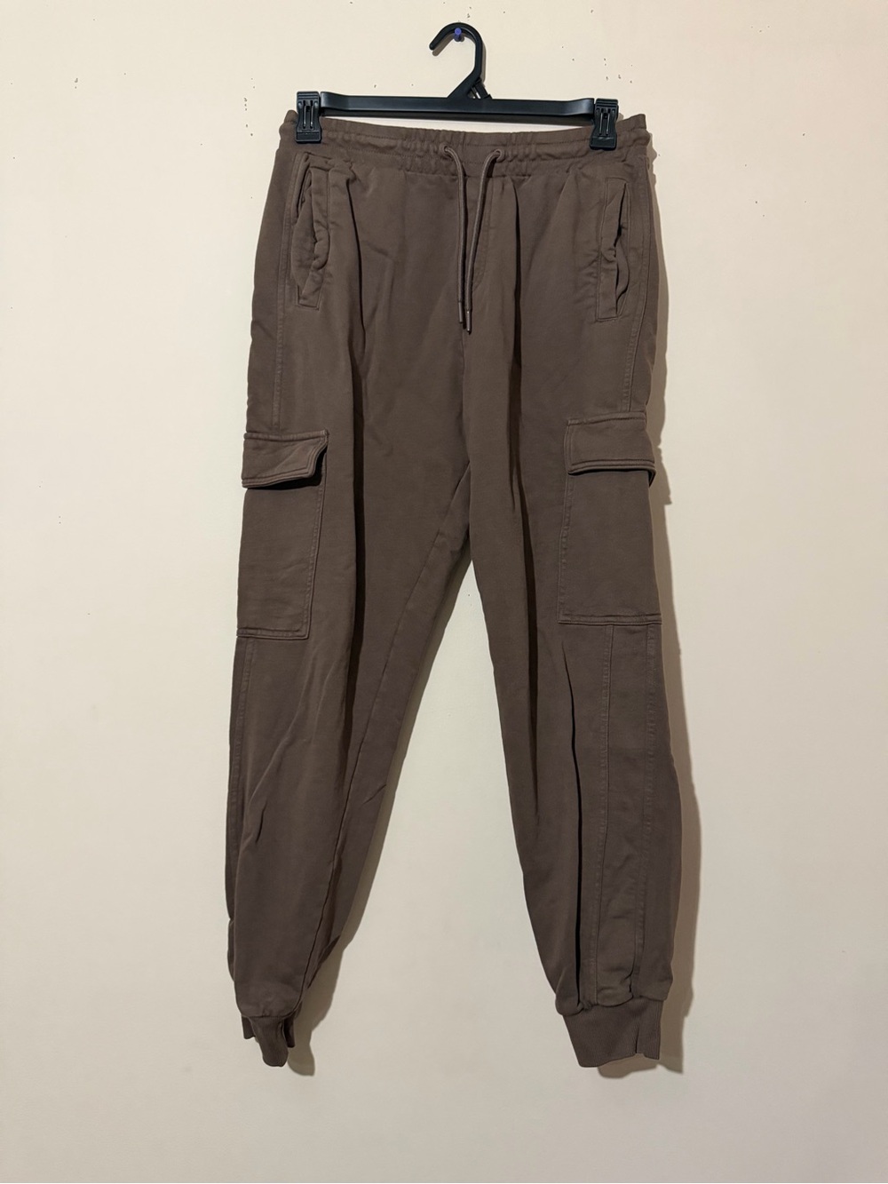 Gymshark Brown Cargo Joggers with Drawstring Waist